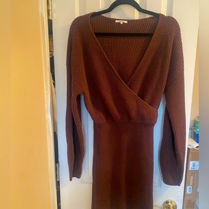 Tula Rosa Brown knit Dress size. M